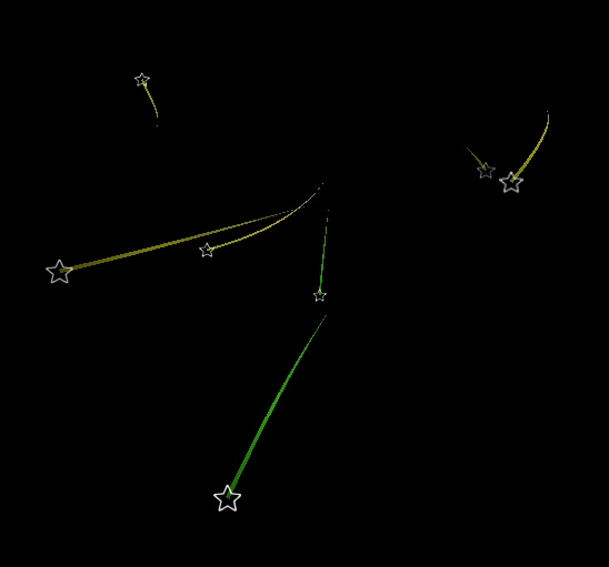 Branch Shooting Star Particle