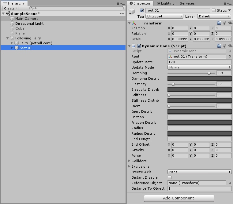 Following Fairy Particle