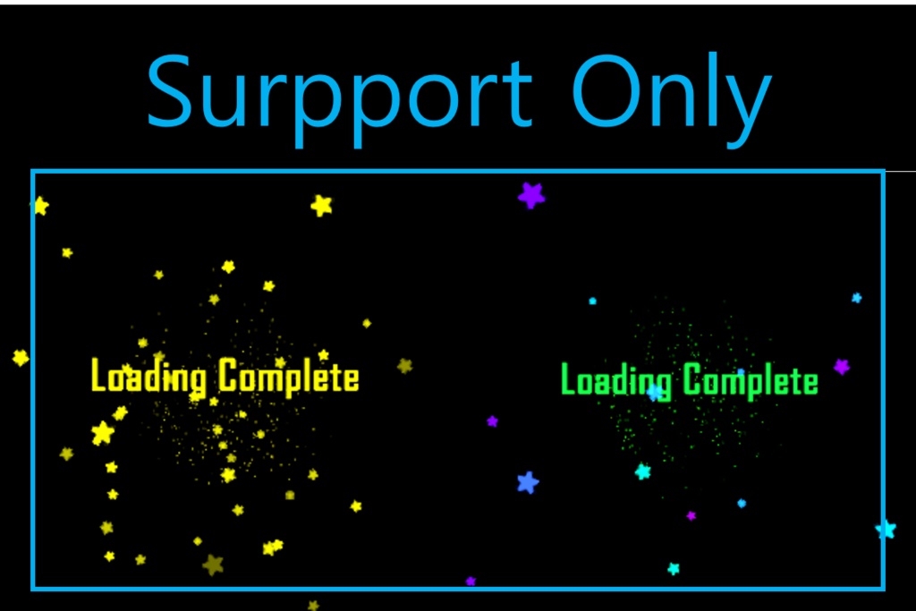 Heart & Star Login Particle