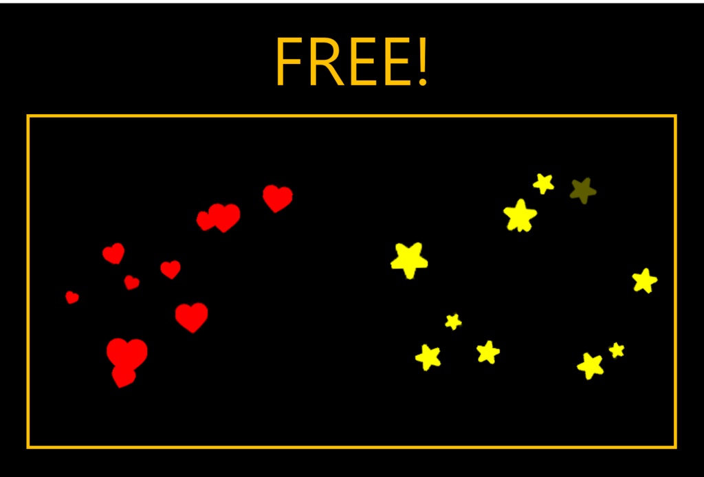 Heart & Star Login Particle