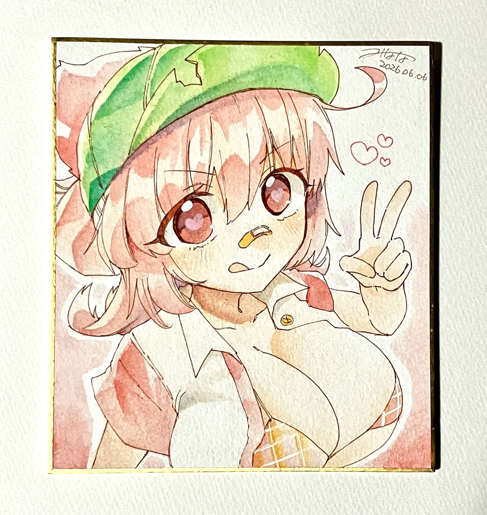 ビーンボールちゃん色紙