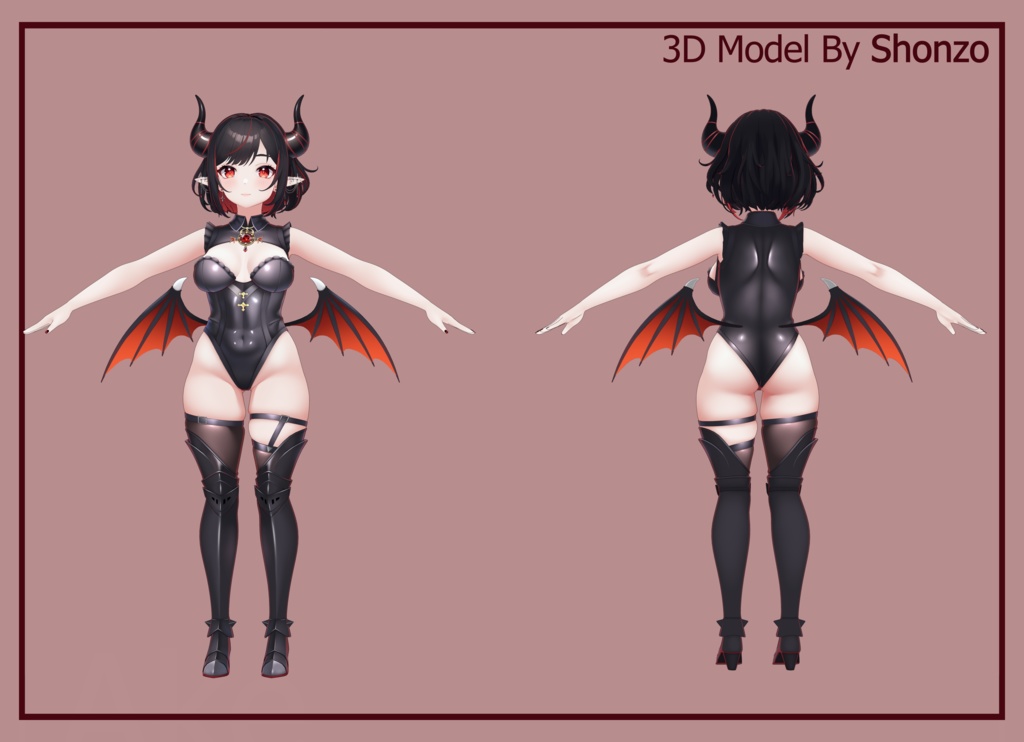 Ake VRChat 3D Model! +Swimsuit +Base! +ARKit Face Tracking!