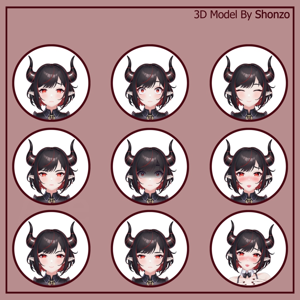 Ake VRChat 3D Model! +Swimsuit +Base! +ARKit Face Tracking!