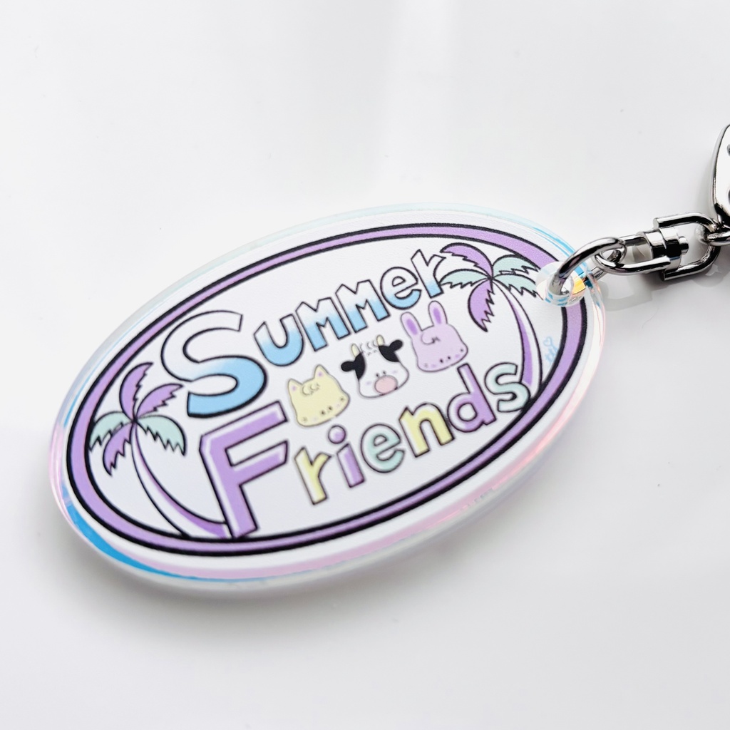 🦄Summer Friends Logo Keychain - Aurora -🦄