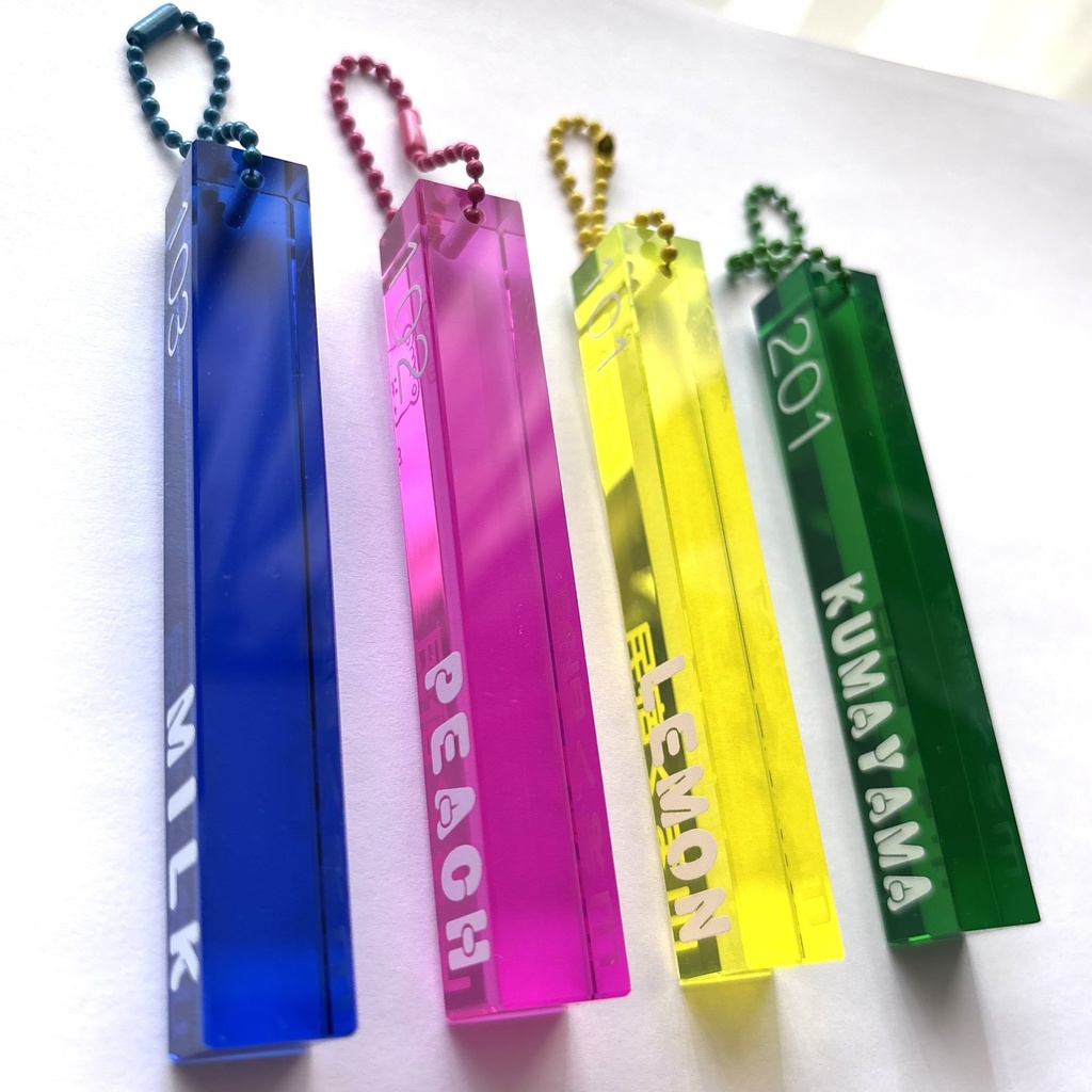 💚民宿くま山・アクリルルームキーホルダー 201 KUMAYAMA💚