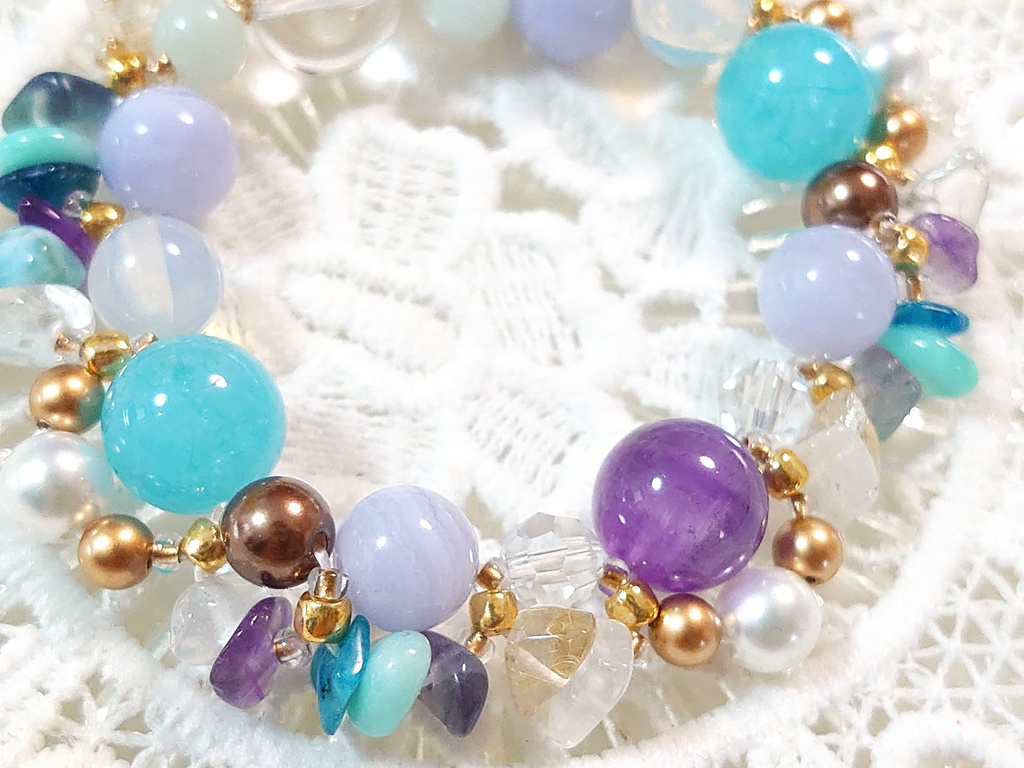 万華鏡ブレスレット / 穏やかな水と静寂