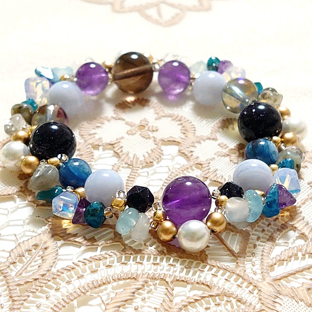 オリジナル*万華鏡ブレスレット 星夜の夢