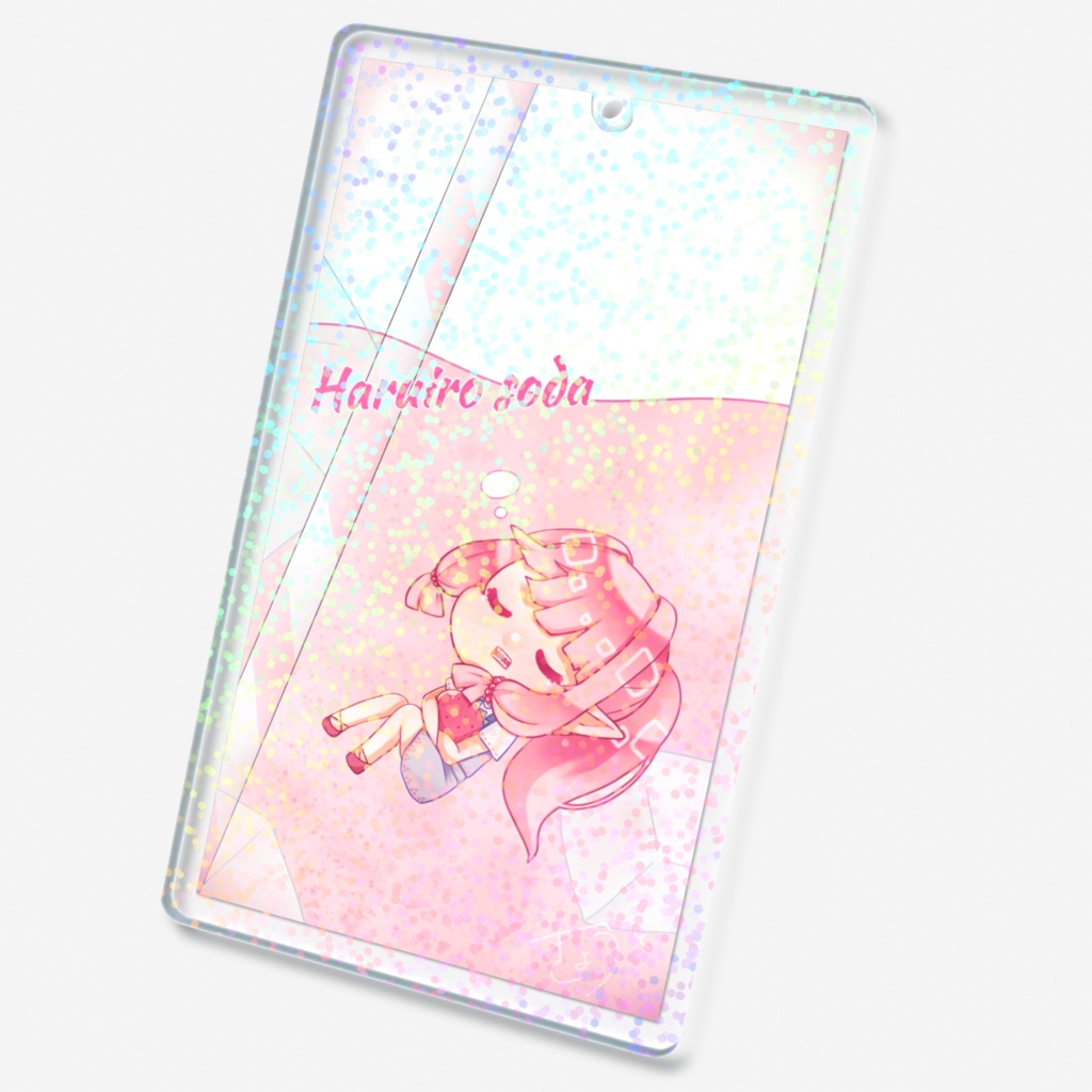 ホログラムアクリルキーホルダー 春色ソーダver