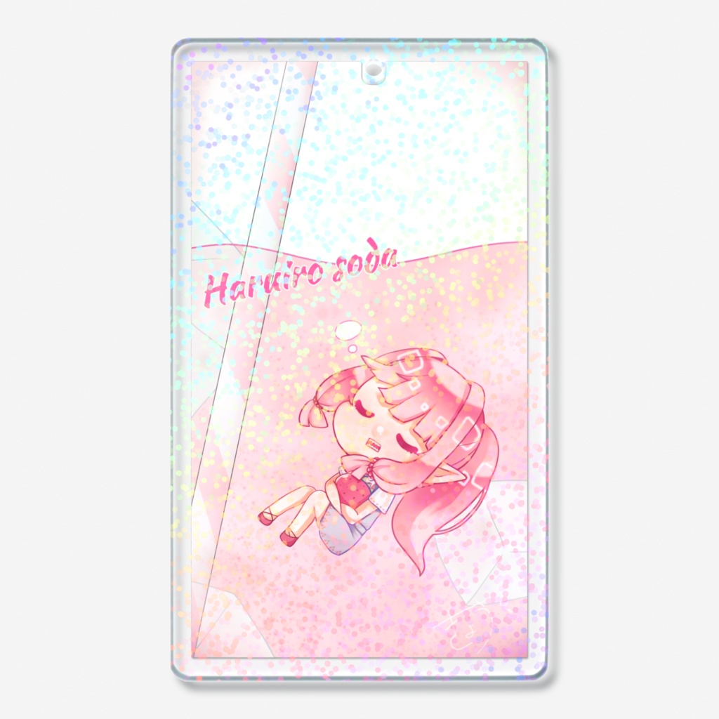 ホログラムアクリルキーホルダー 春色ソーダver
