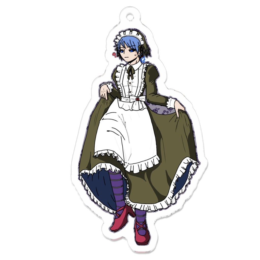 メイドリゾットアクキー(カーキ風)