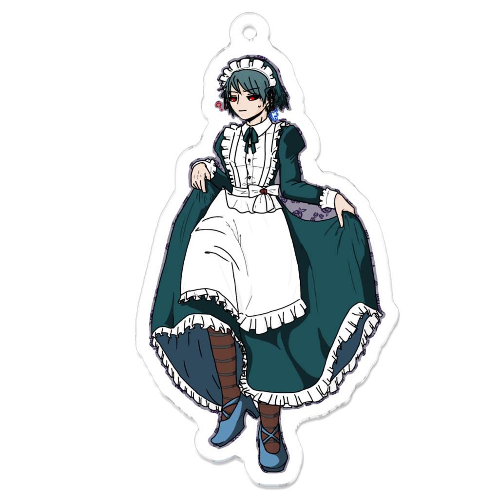 メイドリゾットアクキー(ブルーグリーン風)