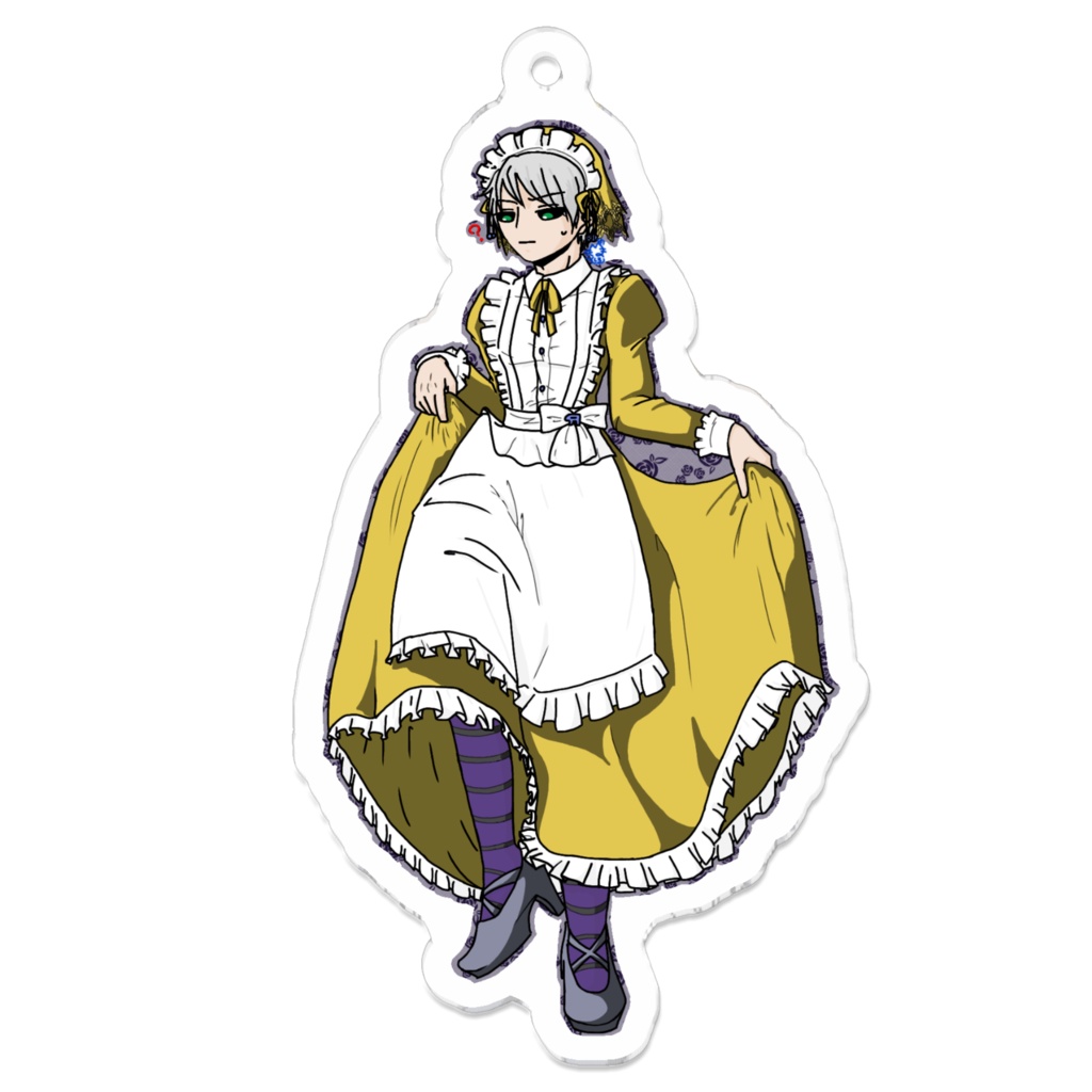 メイドリゾットアクキー(イエロー風)