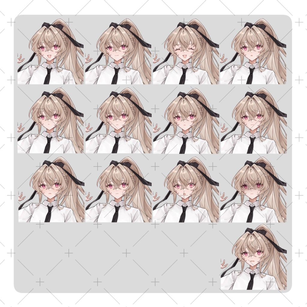 立ち絵素材01_制服を着た女の子