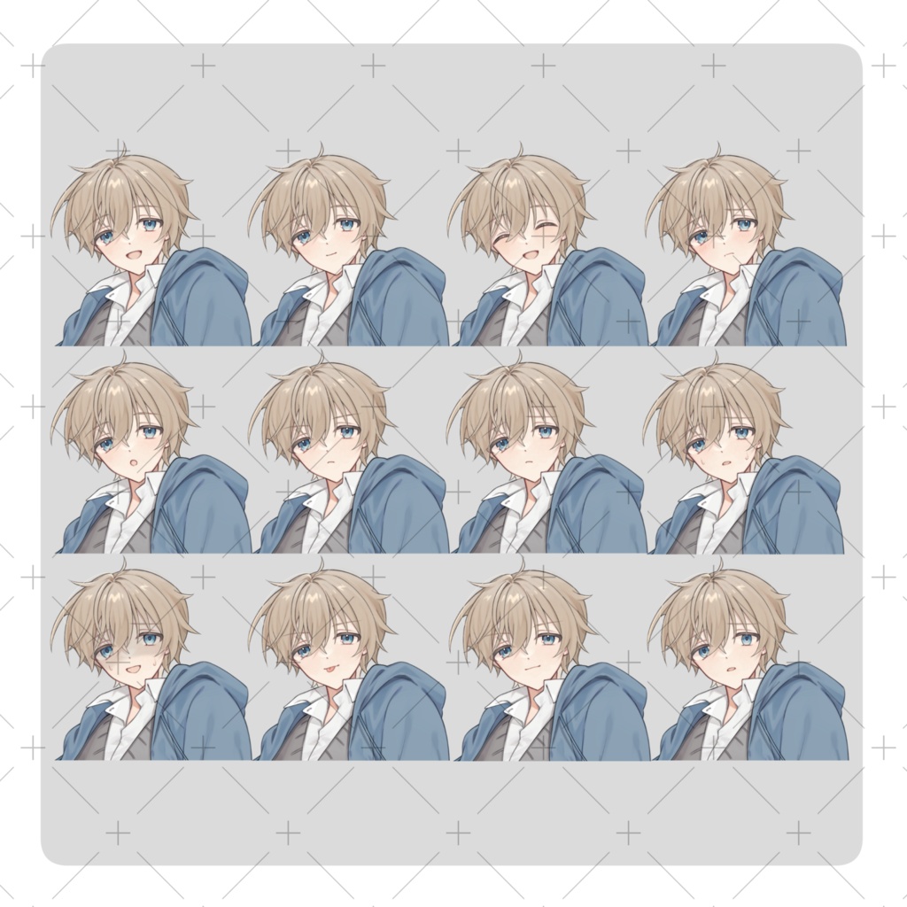 立ち絵素材02_制服を着た男の子