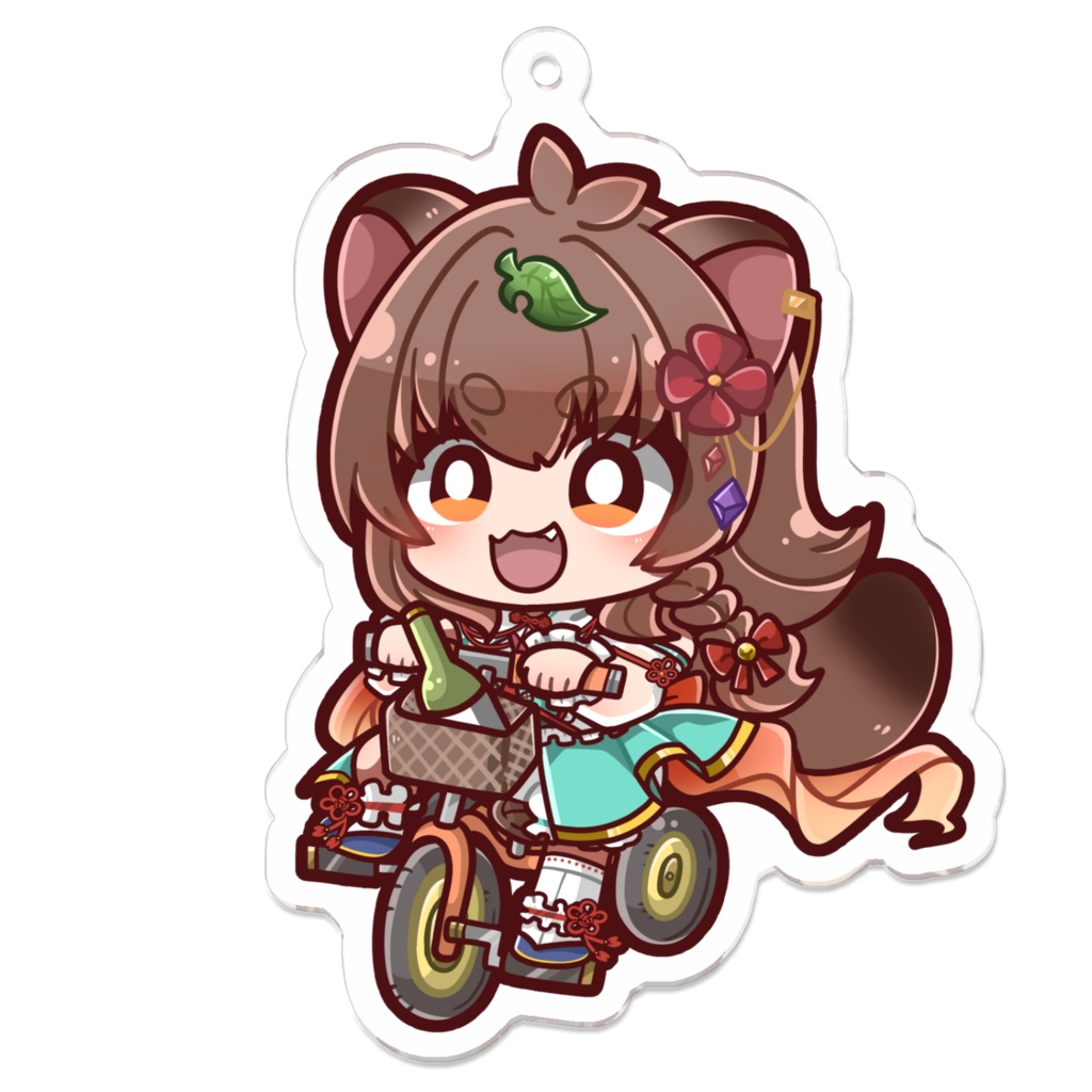 呑酩ちぇるアクリルキーホルダー(ぷいぷい三輪車)70 x 70 (mm)