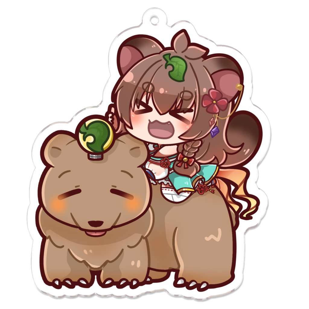 呑酩ちぇるアクリルキーホルダー(GoGo!クマタクシー)70 x 70 (mm)