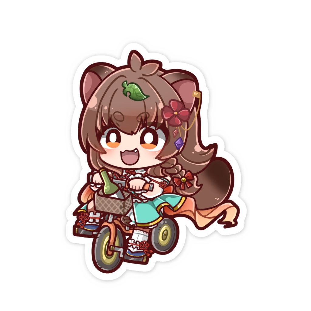 呑酩ちぇるスマホステッカー(ぷいぷい三輪車)