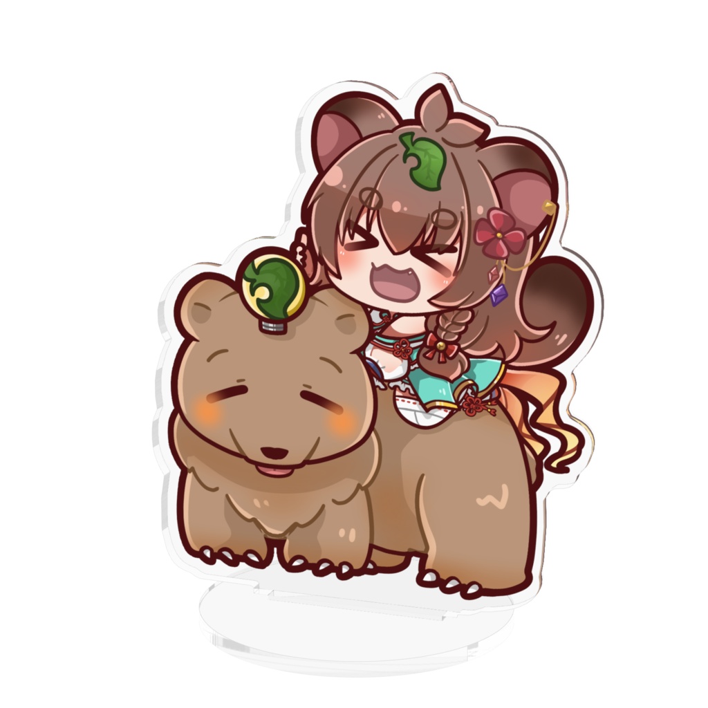 呑酩ちぇるアクリルフィギュア(GoGo!クマタクシー)70x70mm