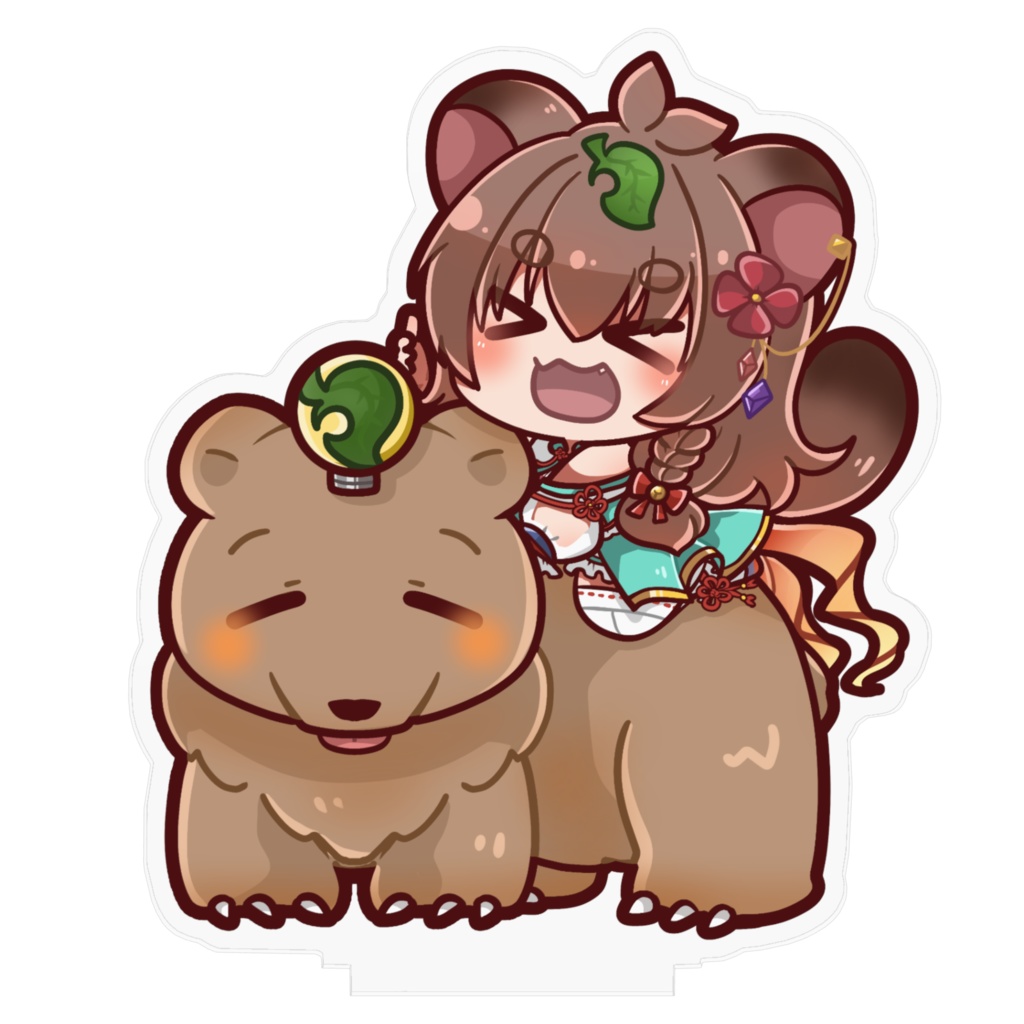 呑酩ちぇるアクリルフィギュア(GoGo!クマタクシー)70x70mm