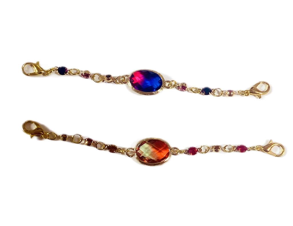 チャーム付アクリルキーホルダー