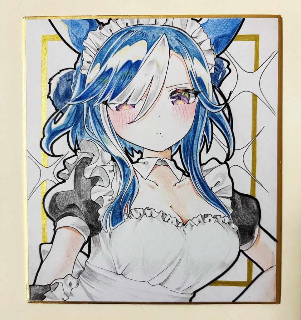 アドマイヤグルーヴ 手描きイラスト色紙