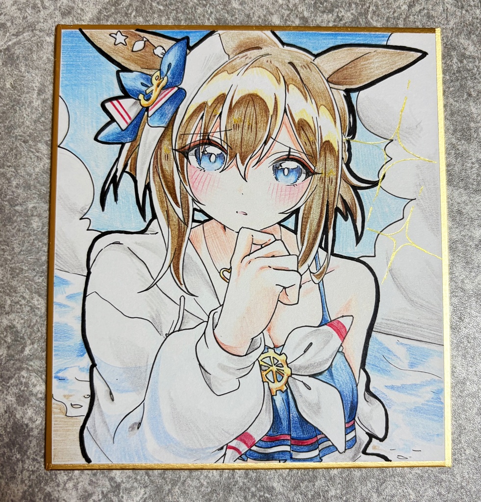 シュヴァルグラン 手描きイラスト色紙