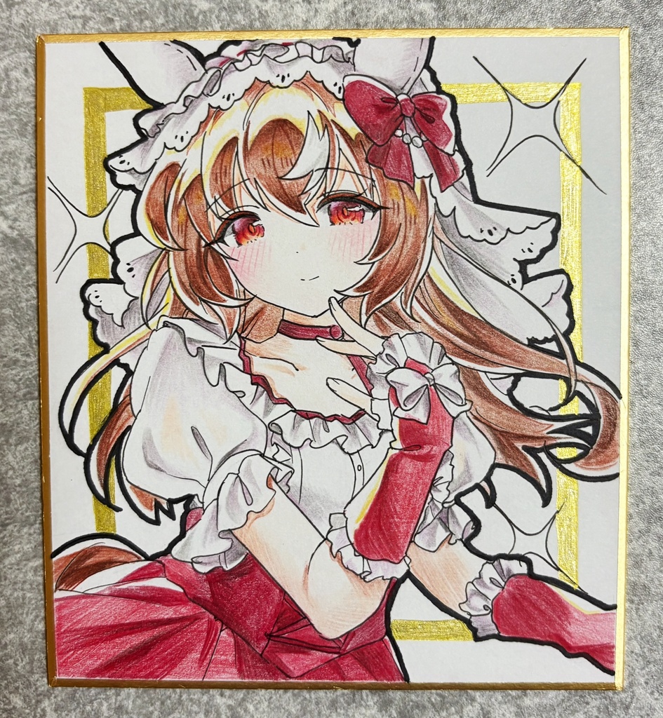 スティルインラブ 手描きイラスト色紙