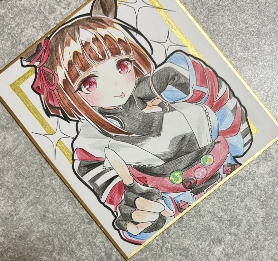 ウマ娘 手描きイラスト色紙 まとめ売り