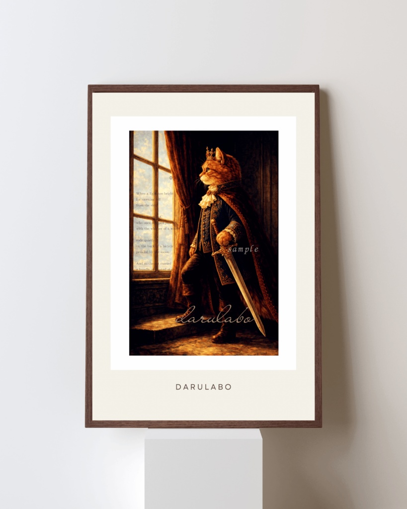 【貴族猫の日常_POSTCARD】窓辺にて