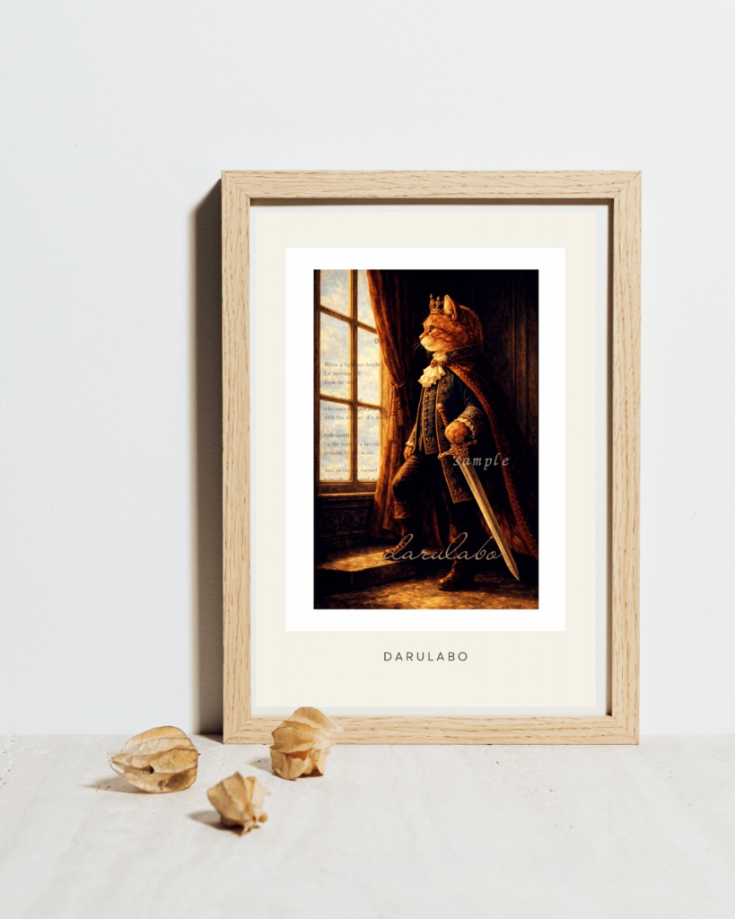 【貴族猫の日常_POSTCARD】窓辺にて