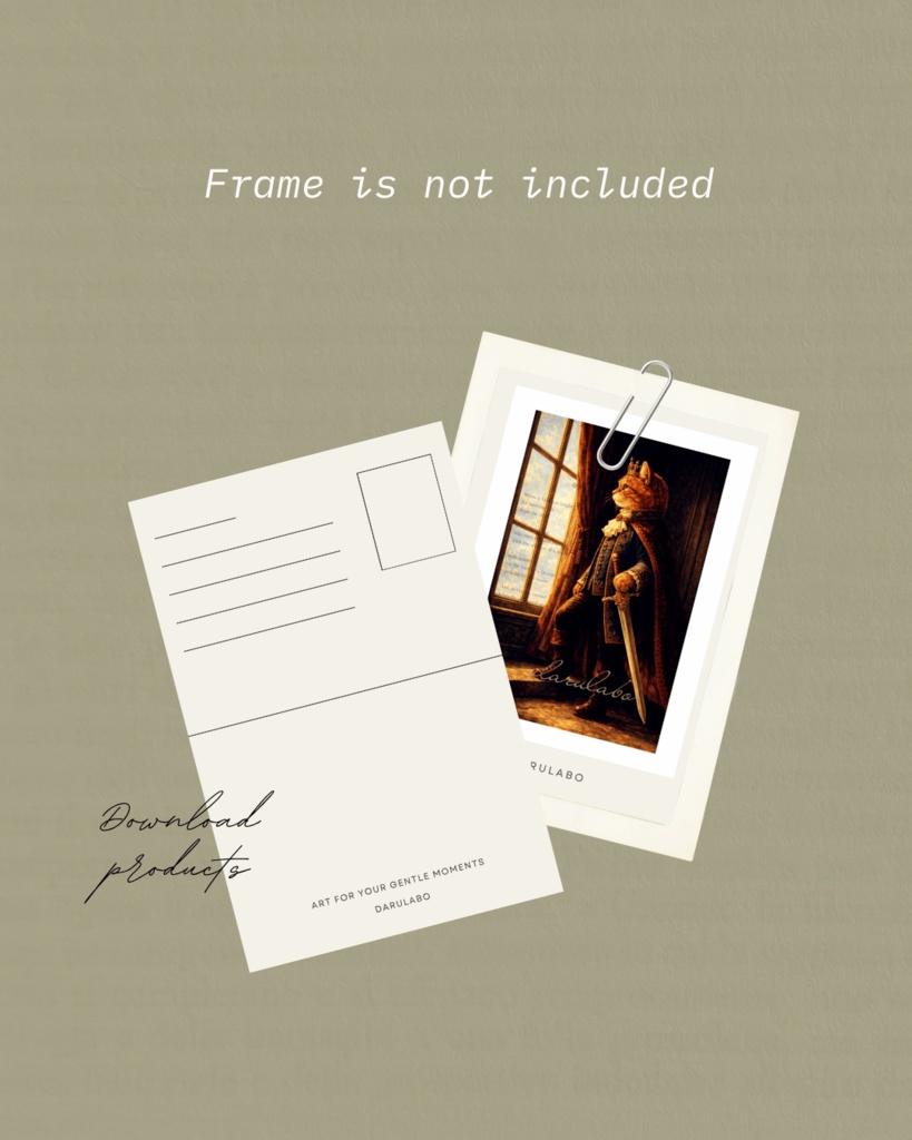 【貴族猫の日常_POSTCARD】窓辺にて