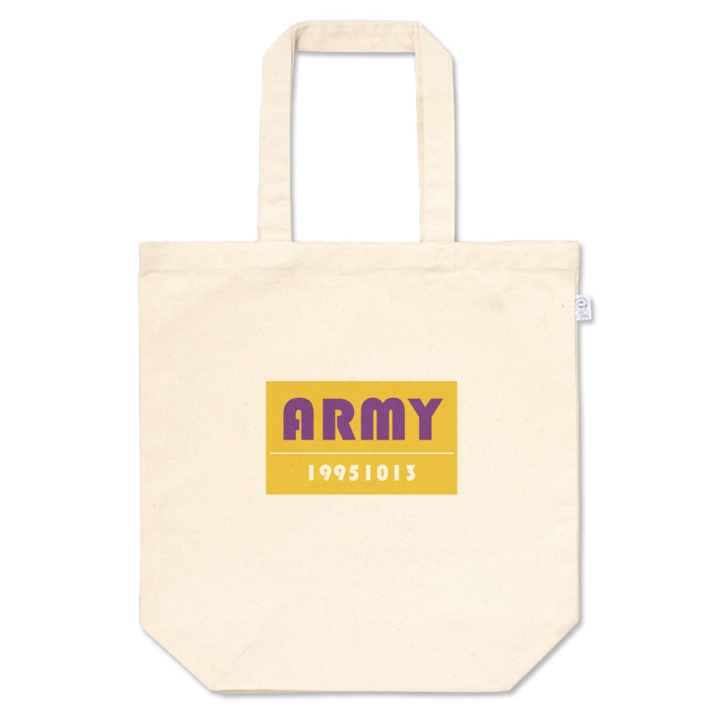 ARMYトートJIMIN（yellow×purple）