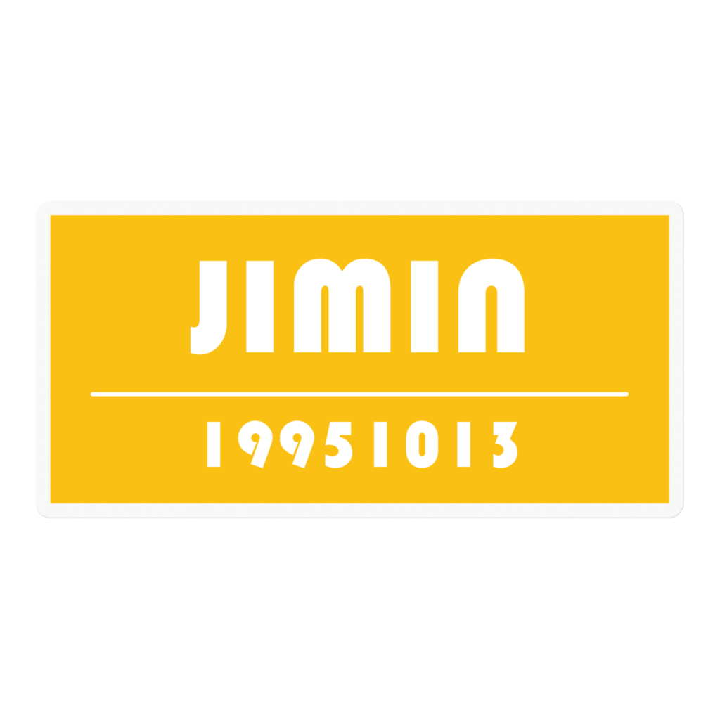 JIMINステッカー①