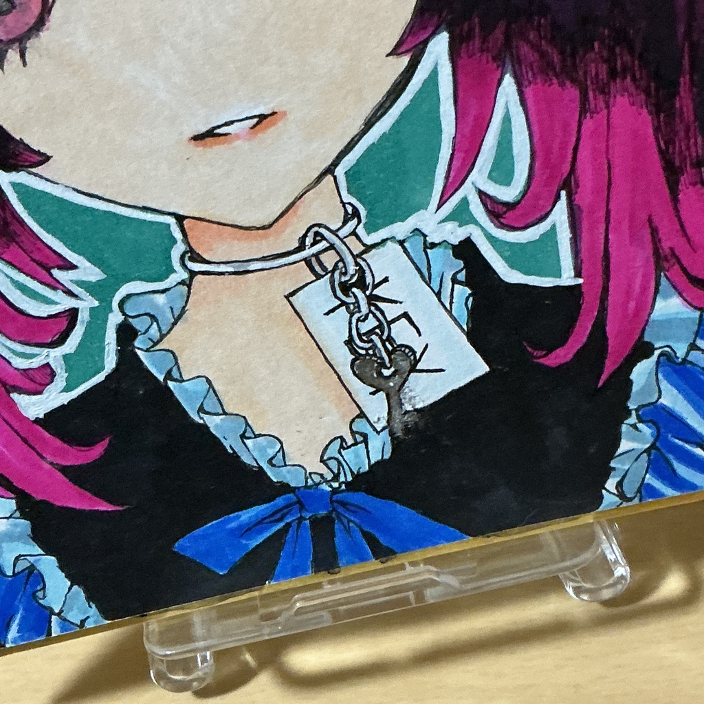 少女標本No.2「KEY」 量産型地雷系少女の秘密 アナログイラスト原画