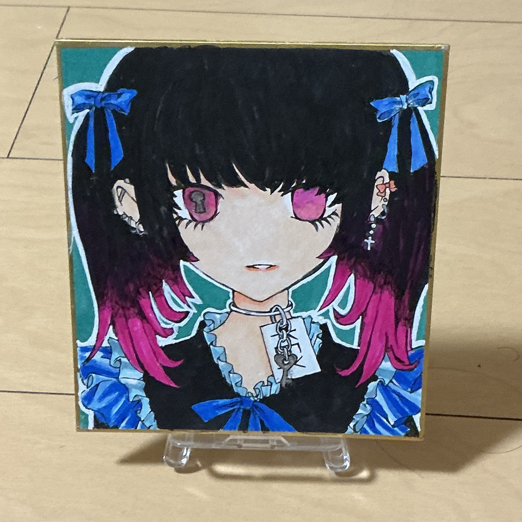 少女標本No.2「KEY」 量産型地雷系少女の秘密 アナログイラスト原画