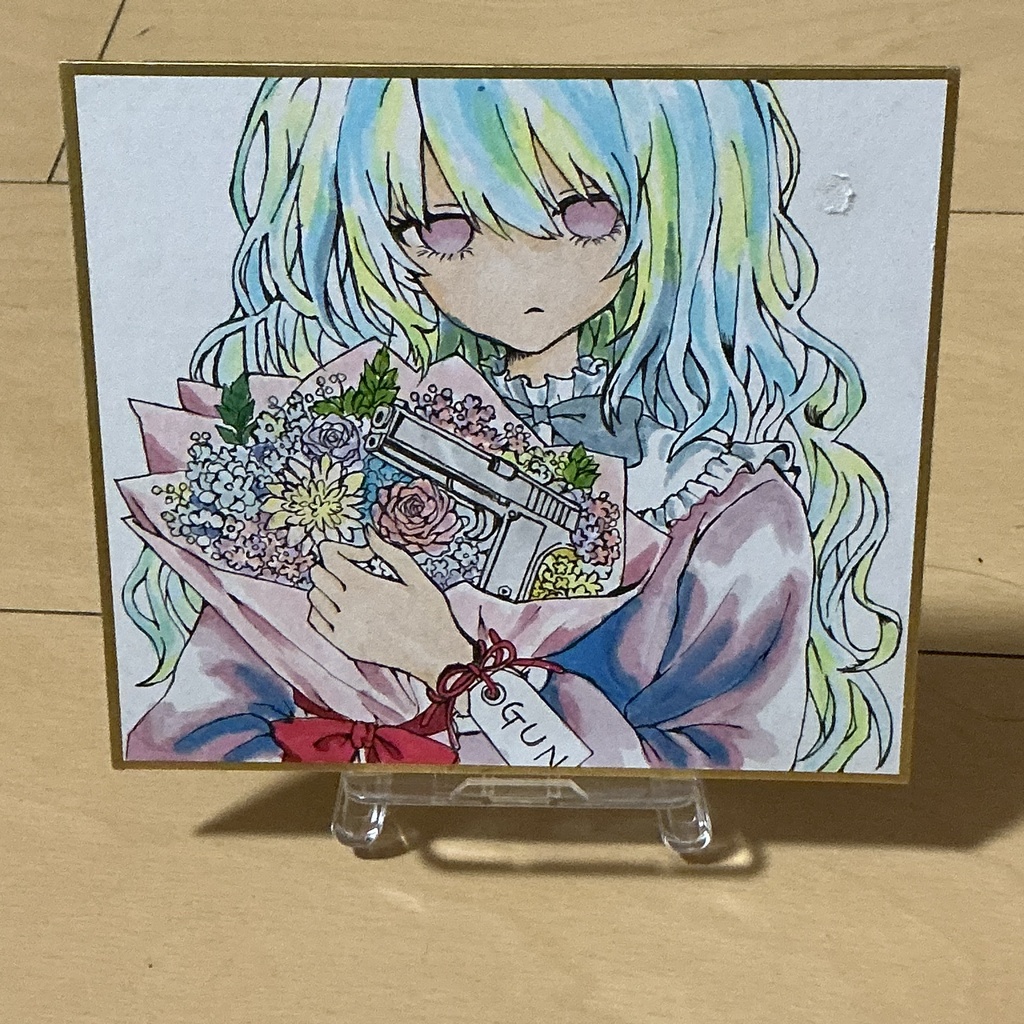 少女標本No.3｢GUN｣ 殺意と感謝  アナログイラスト原画