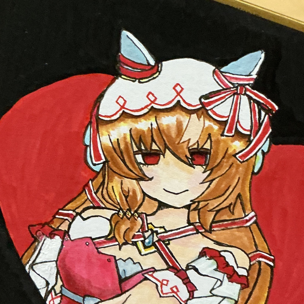 ウマ娘 スティルインラブ 「いつかこの指に」 二次創作 アナログイラスト原画
