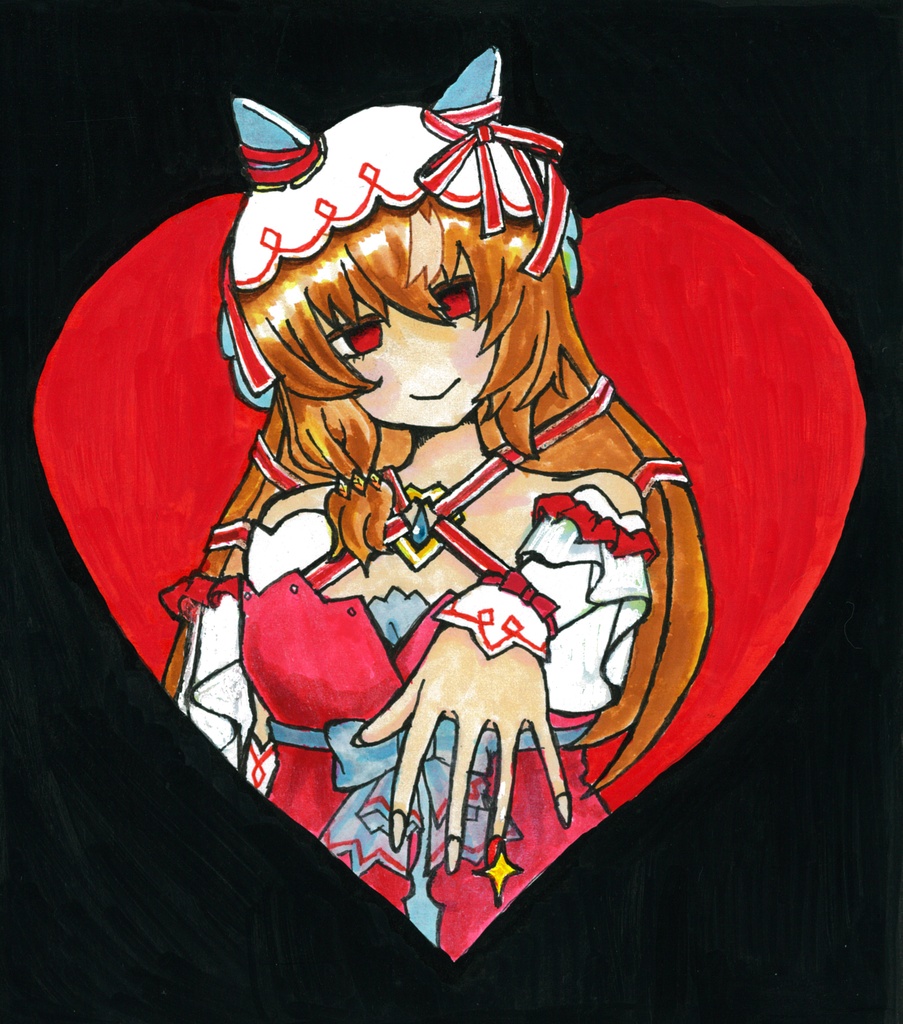 ウマ娘 スティルインラブ 「いつかこの指に」 二次創作 アナログイラスト原画