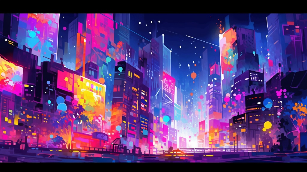 エモい感じの街【イラストAI使用】