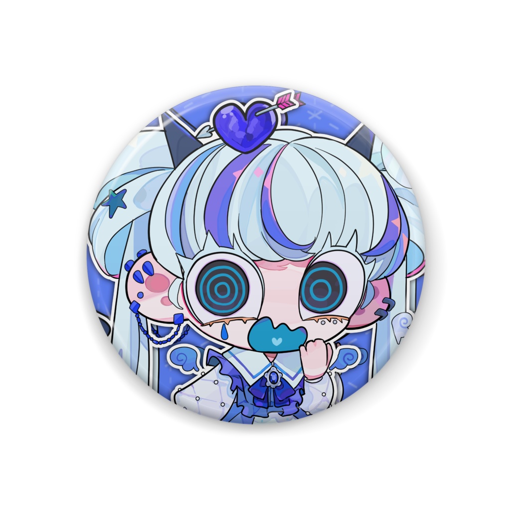 ブルーちゃんの缶バッジ