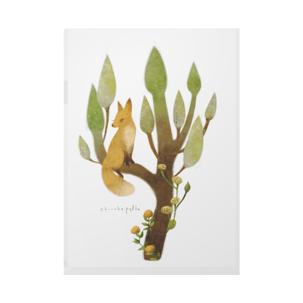 木の上でひとやすみクリアファイル