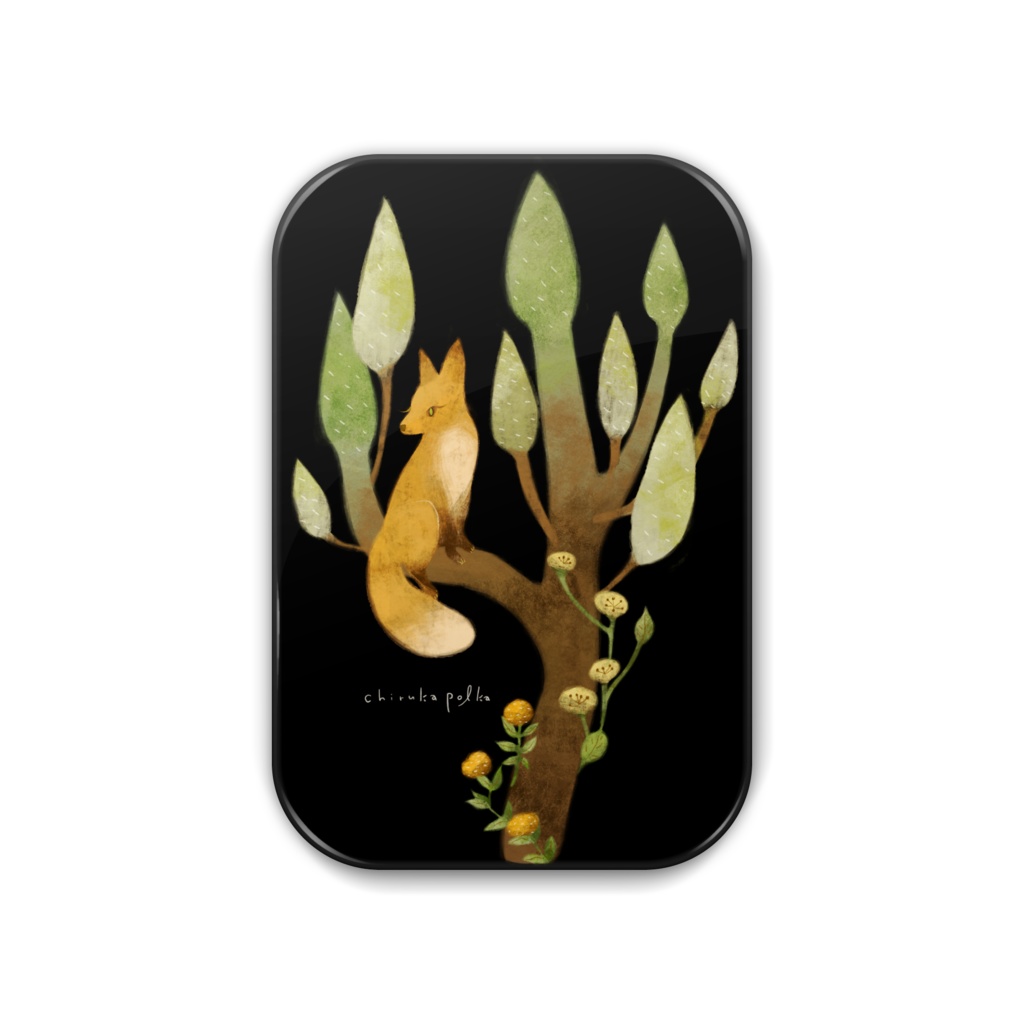 木の上でひとやすみ缶バッジ