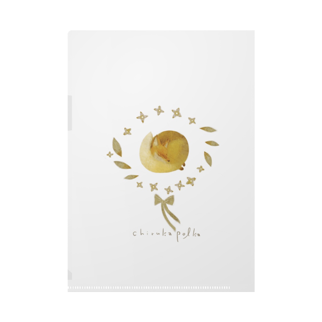 しっぽまくらクリアファイル