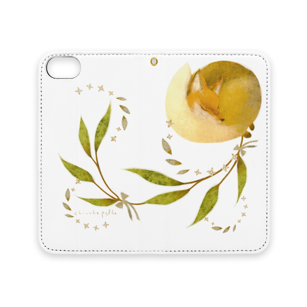 しっぽまくらiPhone手帳型ケース