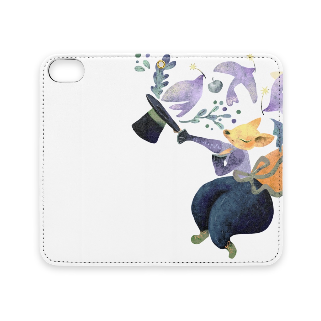 1!2!3!ホイ!手帳型iPhoneケース(ベルトなし)