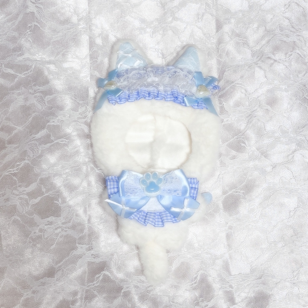 みずいろてんしねこちゃん着ぐるみ(16cm)