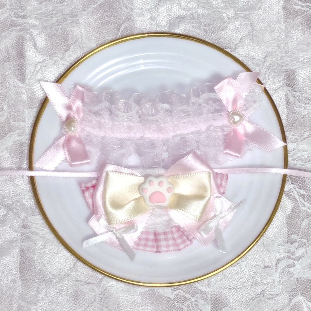 スタイ･ヘッドドレスセット-ピンク(10-12cm)