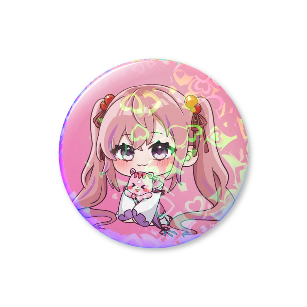配信5周年記念☆桜木おりはホログラム缶バッジ