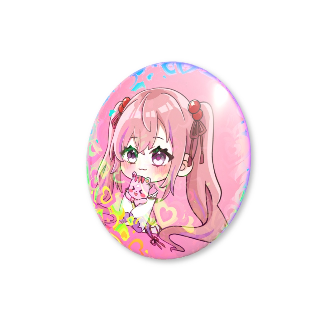 配信5周年記念☆桜木おりはホログラム缶バッジ