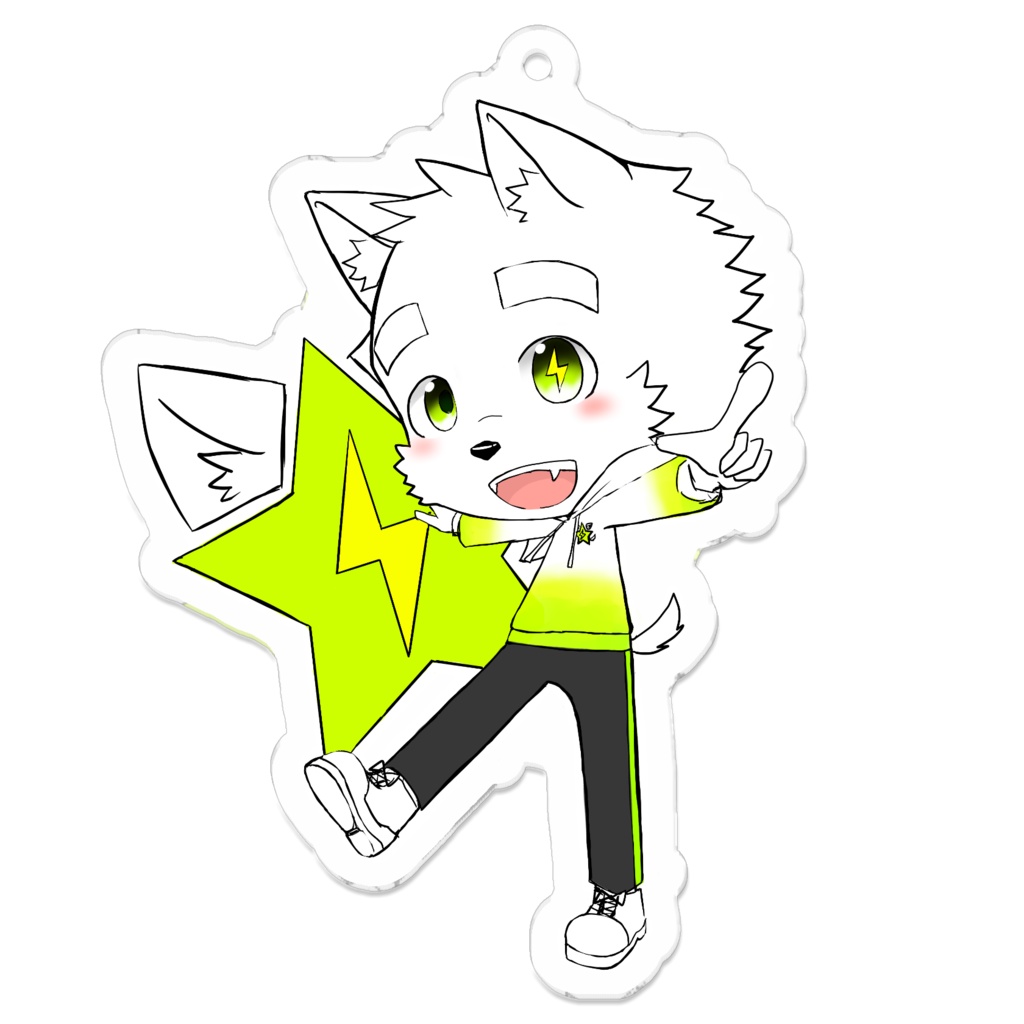 星音ユウ 登録者300人記念アクキー(中)